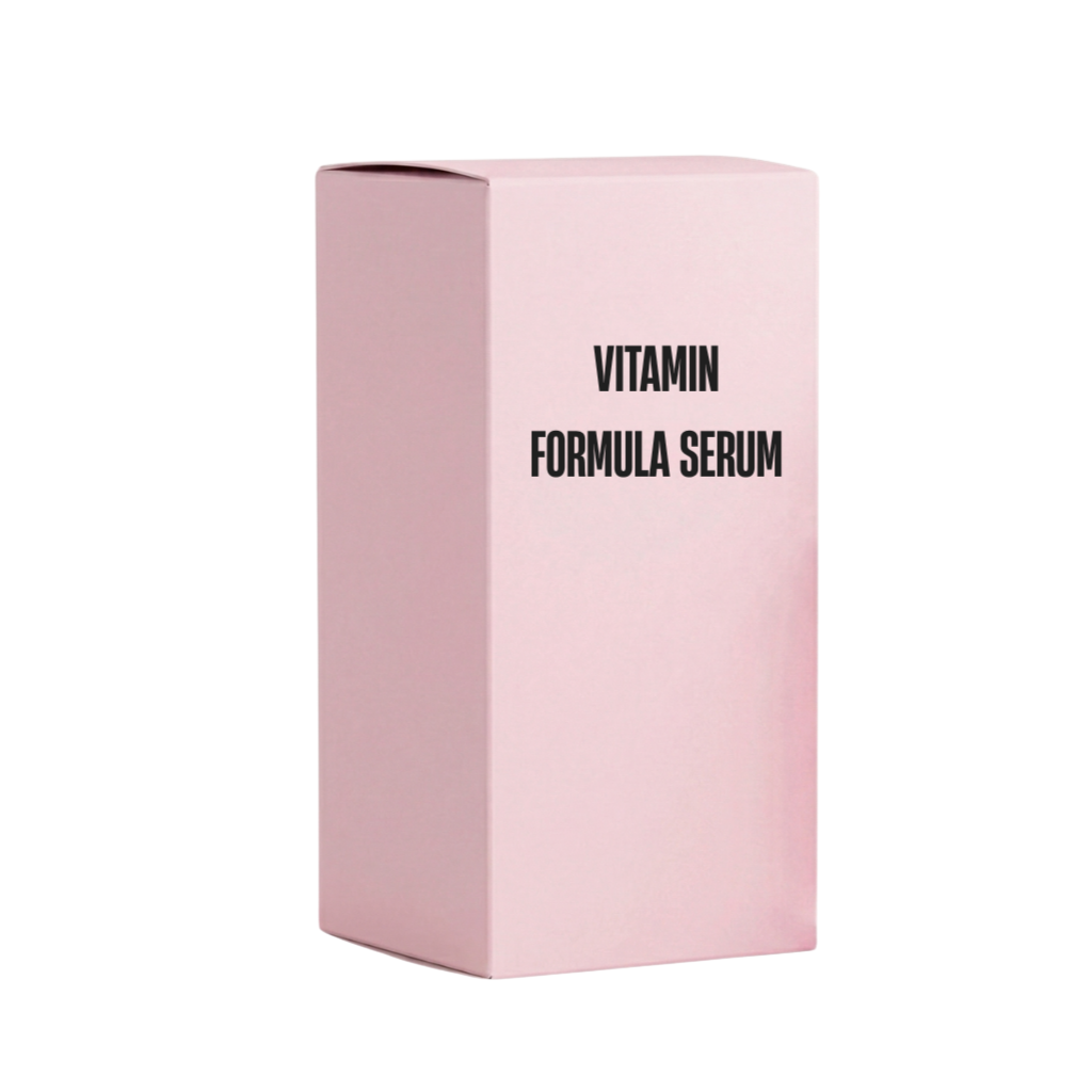 Vitamin Formula Serum packaging, a lightweight skincare essential for a radiant complexion.