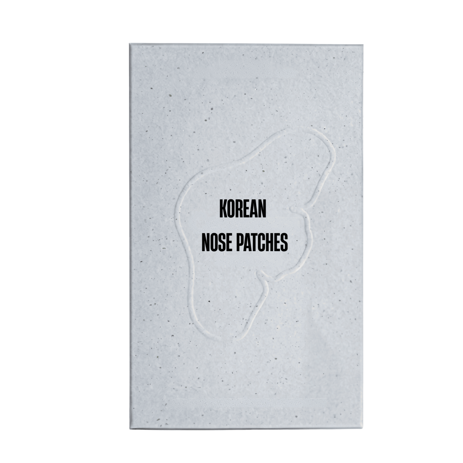 Korean Nose Patches package featuring a minimalistic design that highlights their skincare benefits.