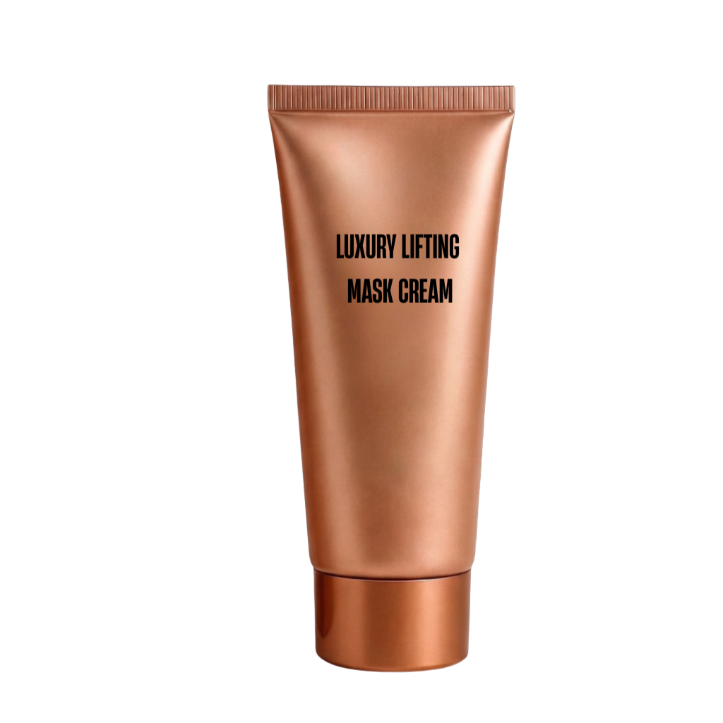 Luxury Lifting Mask Cream in a sleek bronze tube for a radiant and refined complexion.