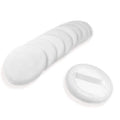 Cotton Makeup Powder Puffs – 10 Pack, soft round cotton puffs for smooth application of makeup and powders.
