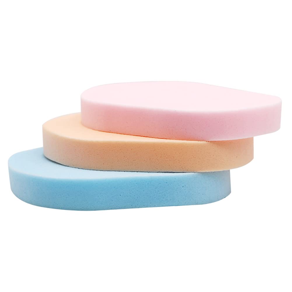 Facial Cleansing Sponge Set in pastel colors, soft and reusable for daily cleansing and exfoliation.