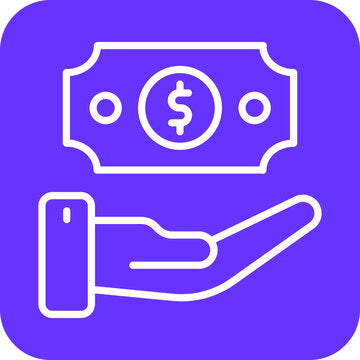 Tips icon representing virtual gratuity and appreciation for service.