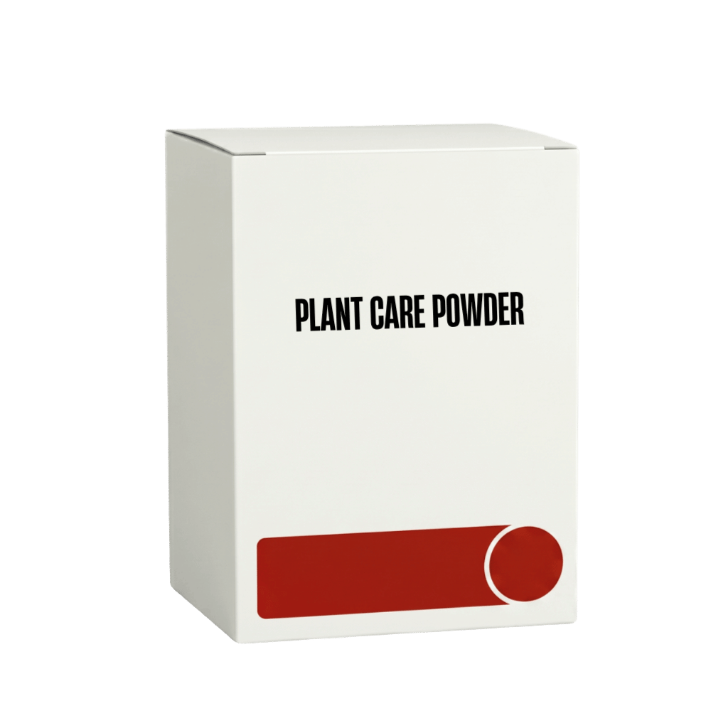 Plant Care Powder packaging for convenient garden maintenance, keeping outdoor spaces tidy and well-kept.