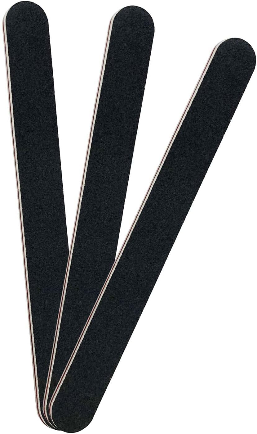 3-Pack Professional Nail File Set featuring three double-sided emery boards for shaping and smoothing nails.