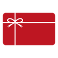 Red gift card featuring a white ribbon, representing Free Store Credit for shopping benefits.
