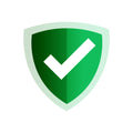 Green shield icon with a check mark, representing security for the Package Warranty.